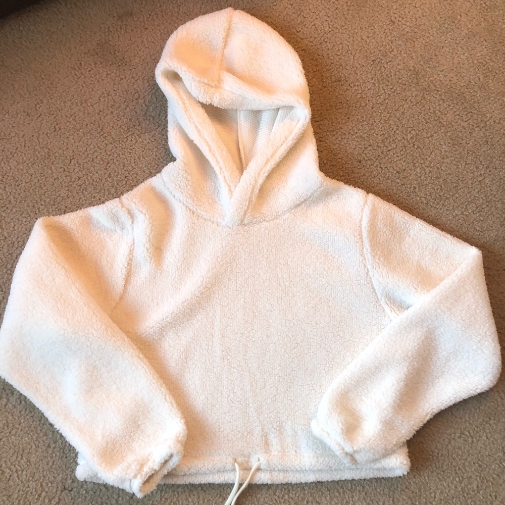 NWOT White Teddy Sweatshirt